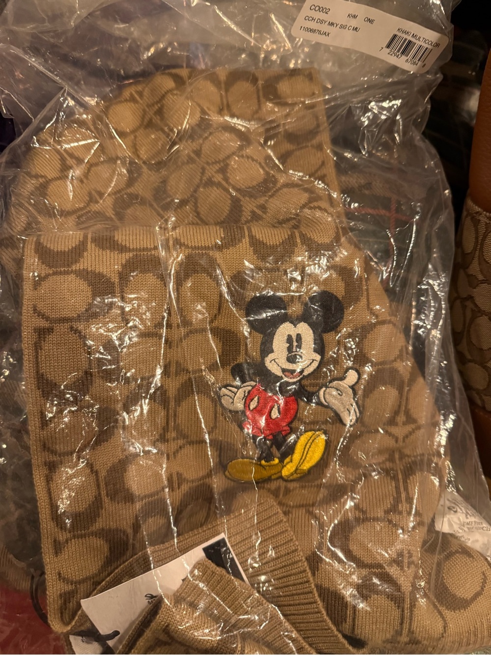 Coach Mickey Scarf
